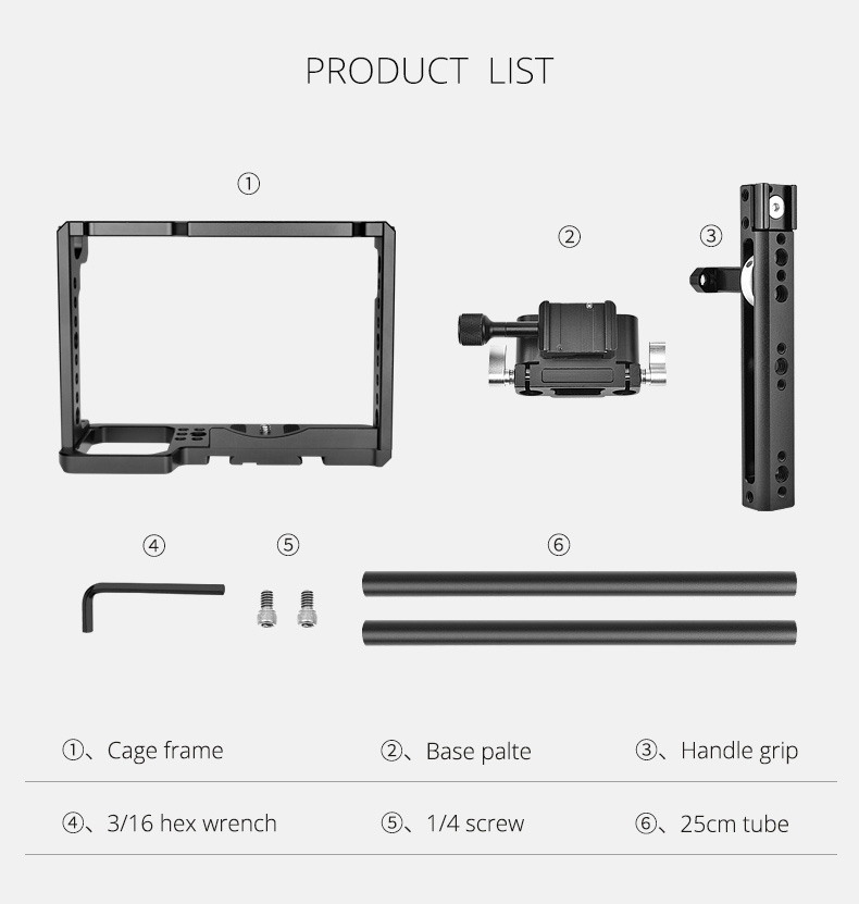 YELANGU C18 Camera Cage for Panasonic S1,S1H,S1R