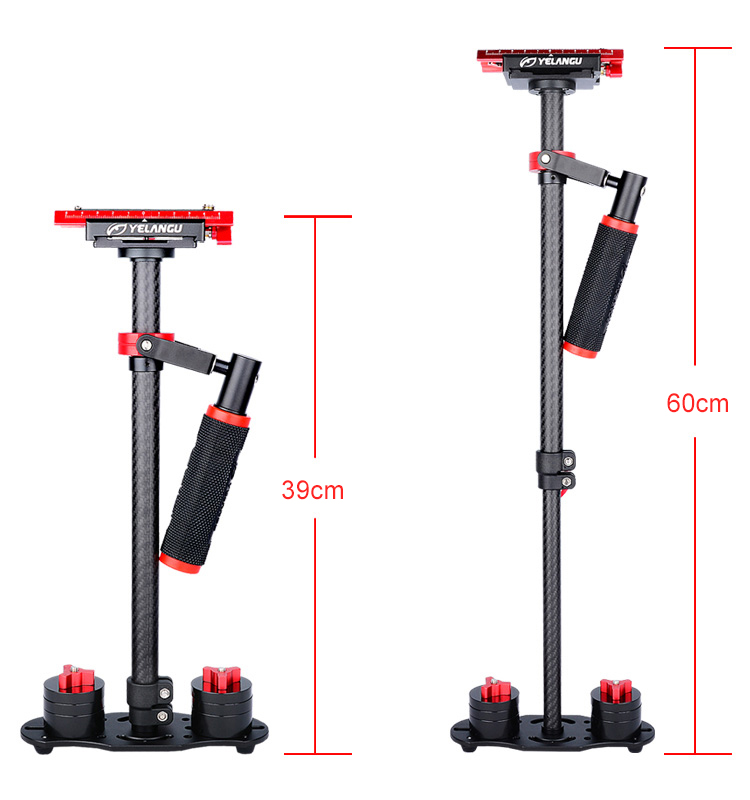 Yelangu S60T Red Orange Mini Video Camera Stabilizer