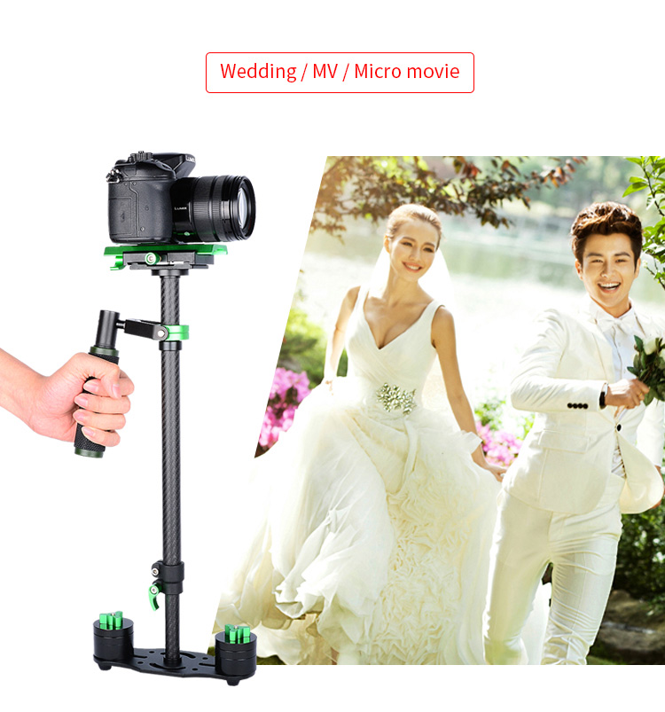 Yelangu S60T Red Orange Mini Video Camera Stabilizer