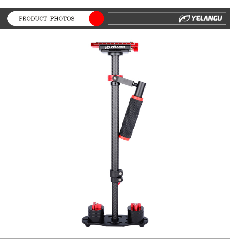 Yelangu S60T Red Orange Mini Video Camera Stabilizer