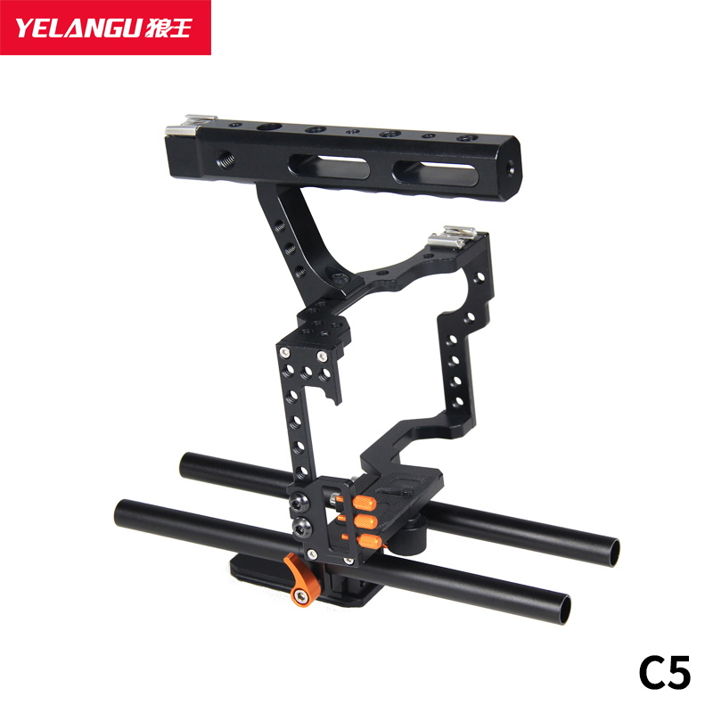 C5 Orange For GH4/A7S Camera Cage