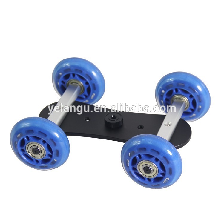 105B Mini Camera Desk Four-Wheel Track Slider Dolly For Video Camcorder 